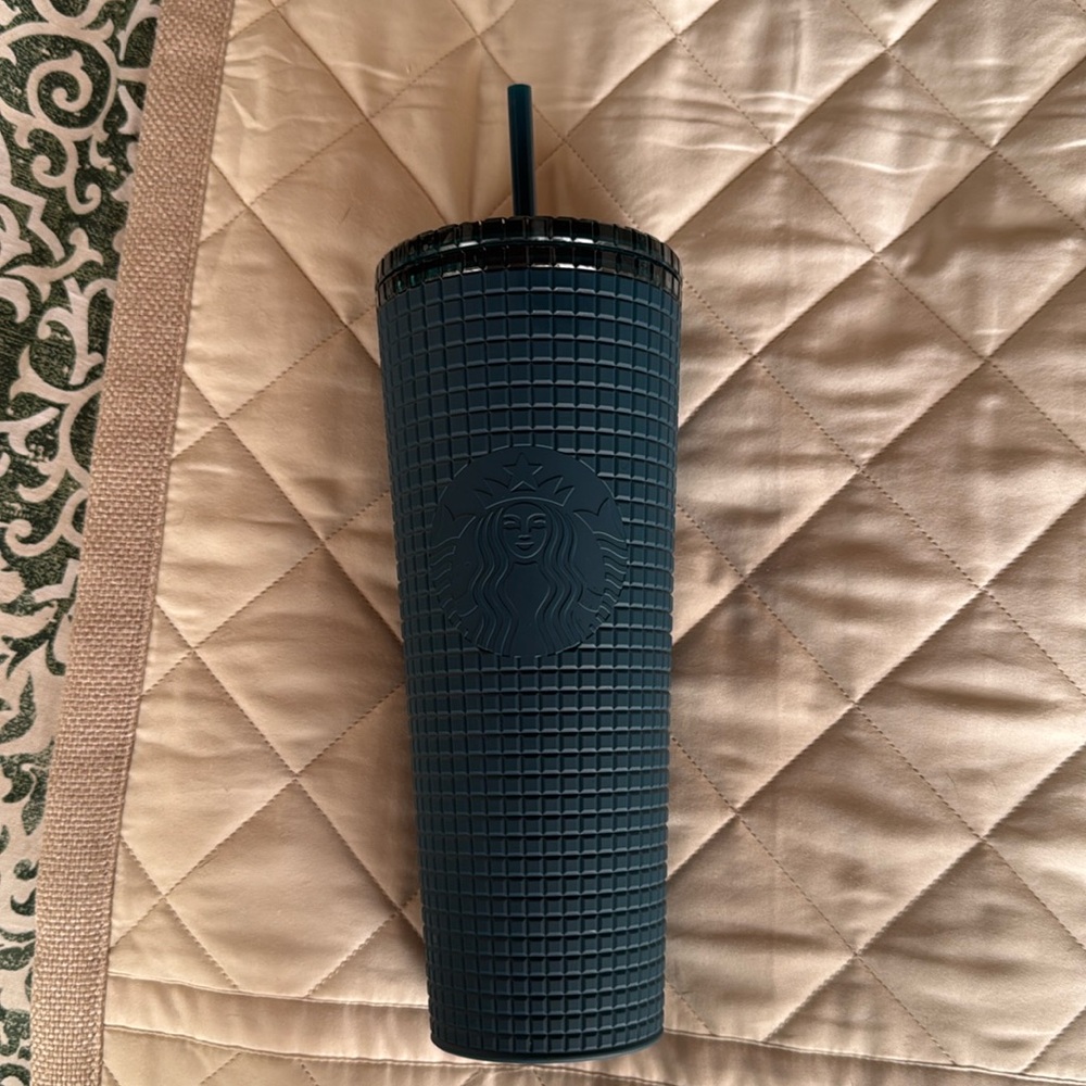 Starbucks Dark Green Jelly Studded Tumbler 24oz Venti